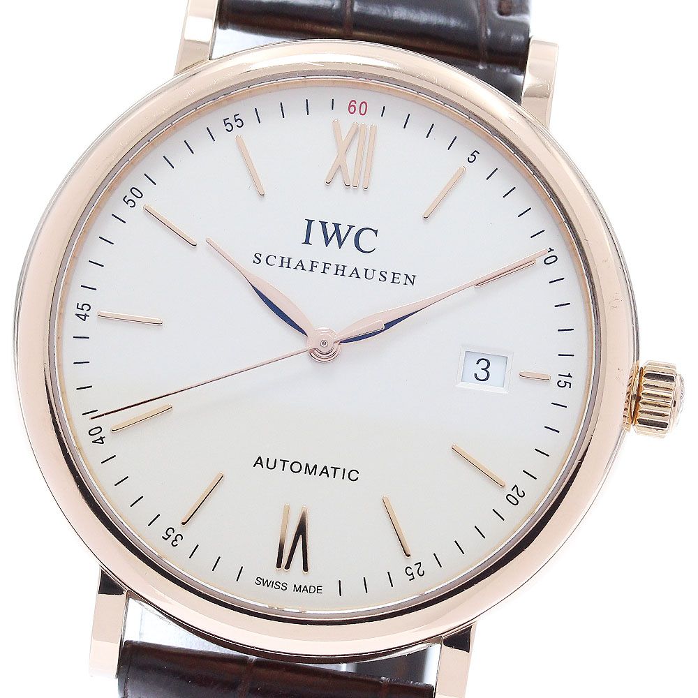 IWC IWC SCHAFFHAUSEN IW356504 ポートフィノ K18PG デイト 自動巻き 