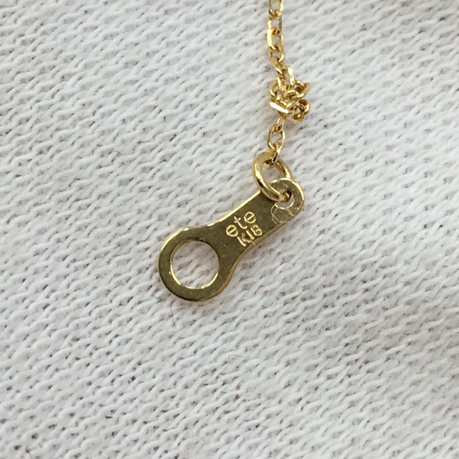 加古川店】 中古 ete | エテ ネックレス K18YG:フルールネックレス 