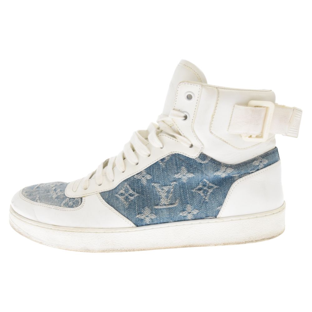 Louis Vuitton ハイカットスニーカー ホワイト/デニム Louis