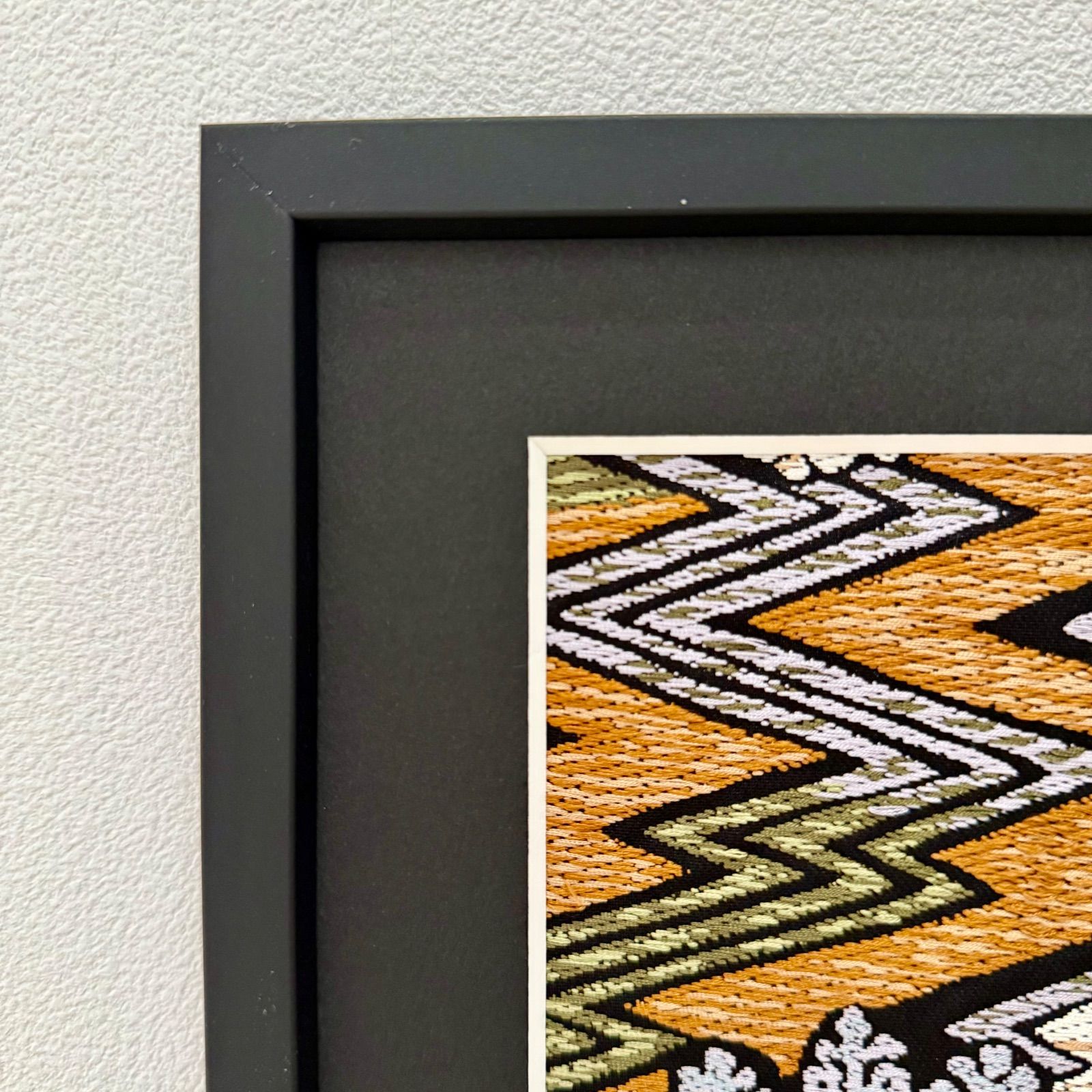 フレーム入りシルク織物アート