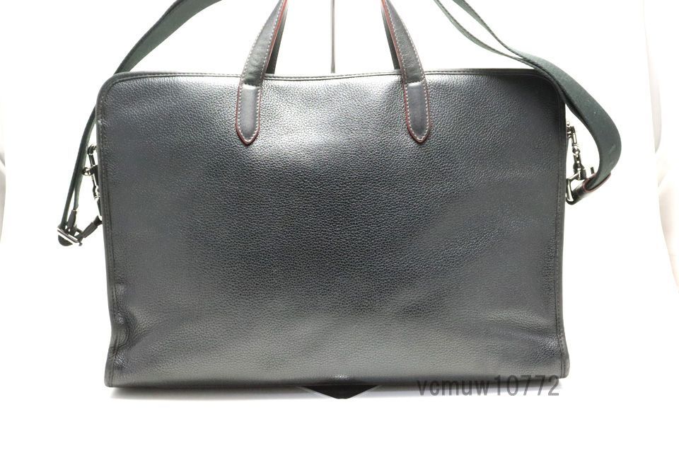 希少美中古□LOEWE アナグラムロゴ レザー 2way ビジネスバッグ