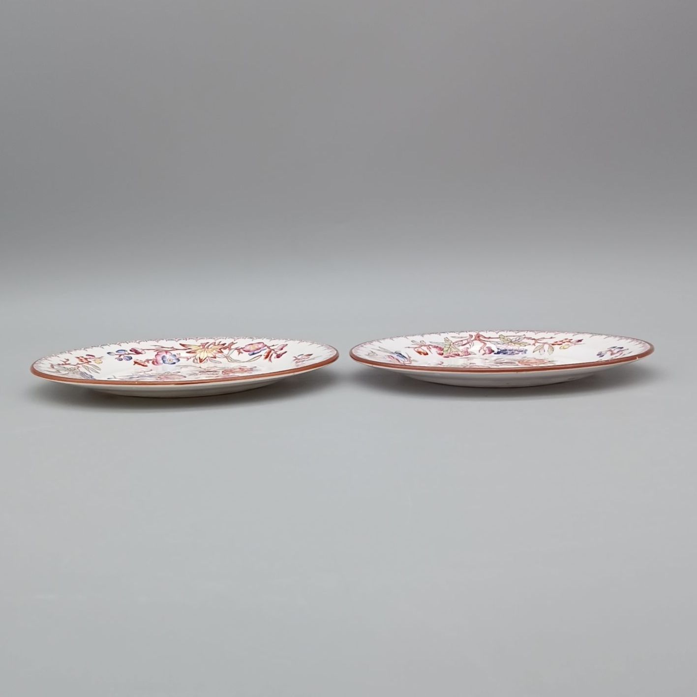 サルグミンヌ ミントン 小皿 12cm 2枚 セット 1860～1922年製 SARREGUEMINES