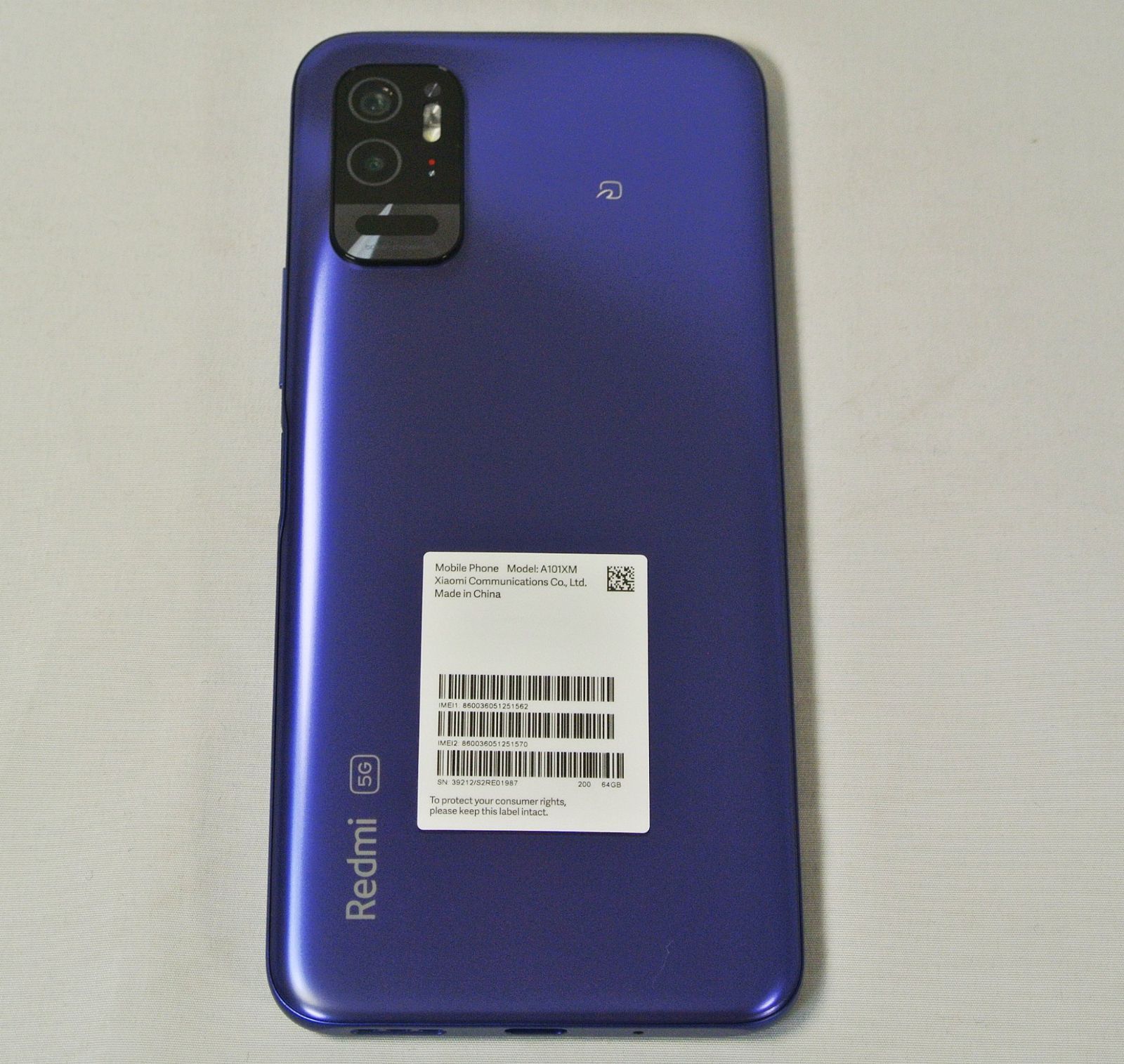 redmi note 10t 5g　ナイトタイムブルー　esim対応 Xiaomi Redmi Note 10T 64G ナイトタイムブルー 美品 美品Redmi