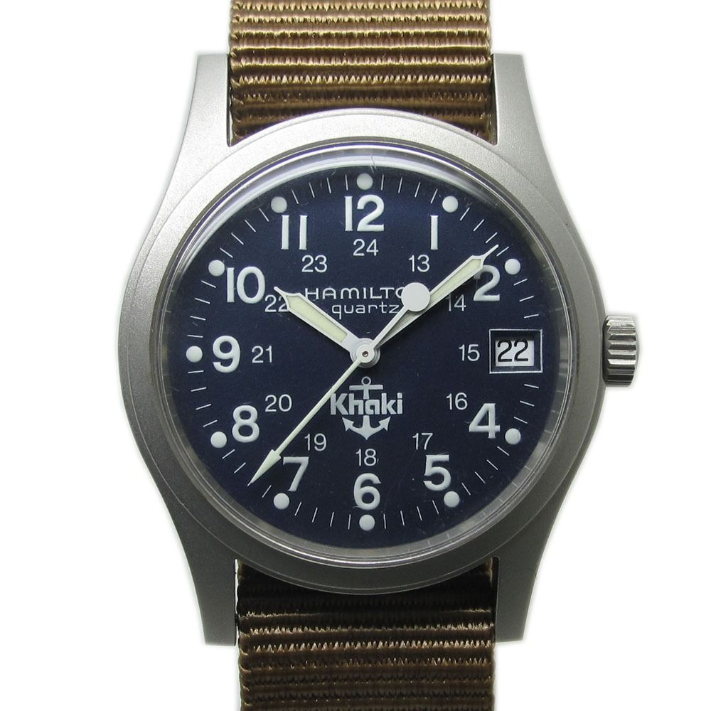 ハミルトンカーキ9797 クウォーツ ネイビー Hamilton khaki 9797
