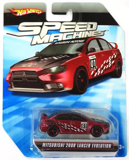 得価，定番人気 【中古】ミニカー 1/64 MITSUBISHI 2008 LANCER EVOLUTION #01(レッド×ブラック) 「Hot Wheels SPEED MACHINES」 [R8492-0718] Hot Wheels(ホットウィール)