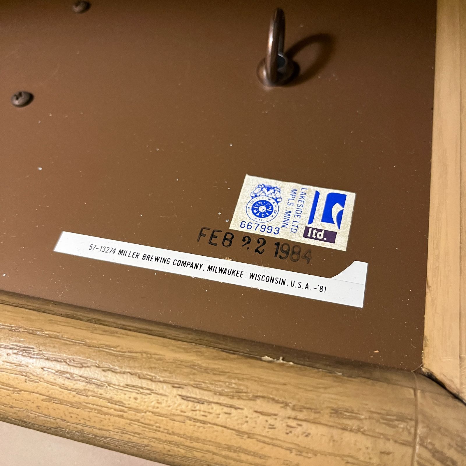 プールバーライト】新品未使用品 希少 1984年製 Miller Lite (ミラー