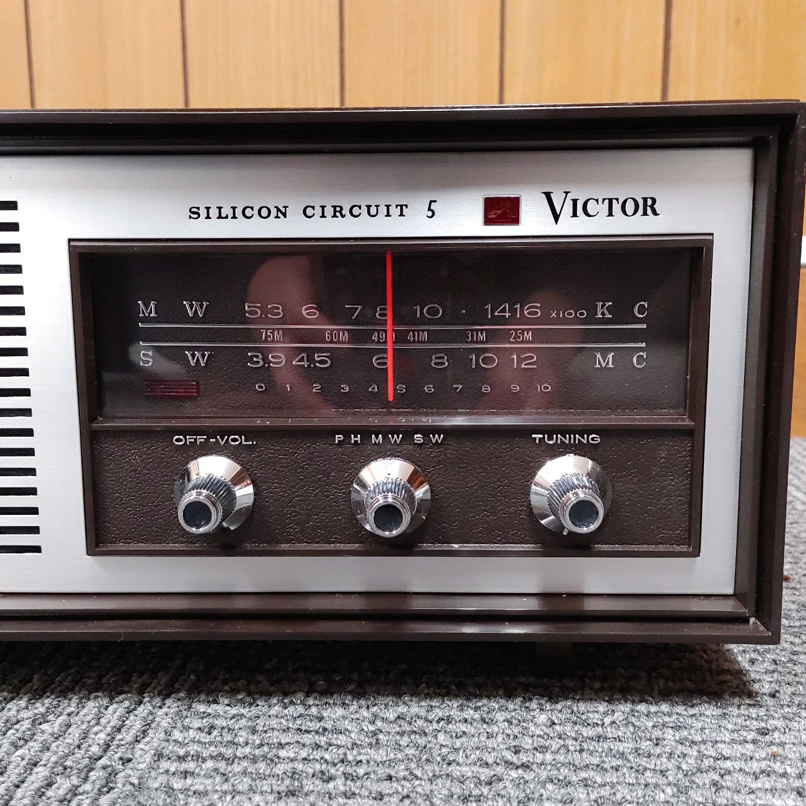 初売りヤフオク! - ビクター ラジオ SILICON CIRCUIT 5 5H-258 VIC 