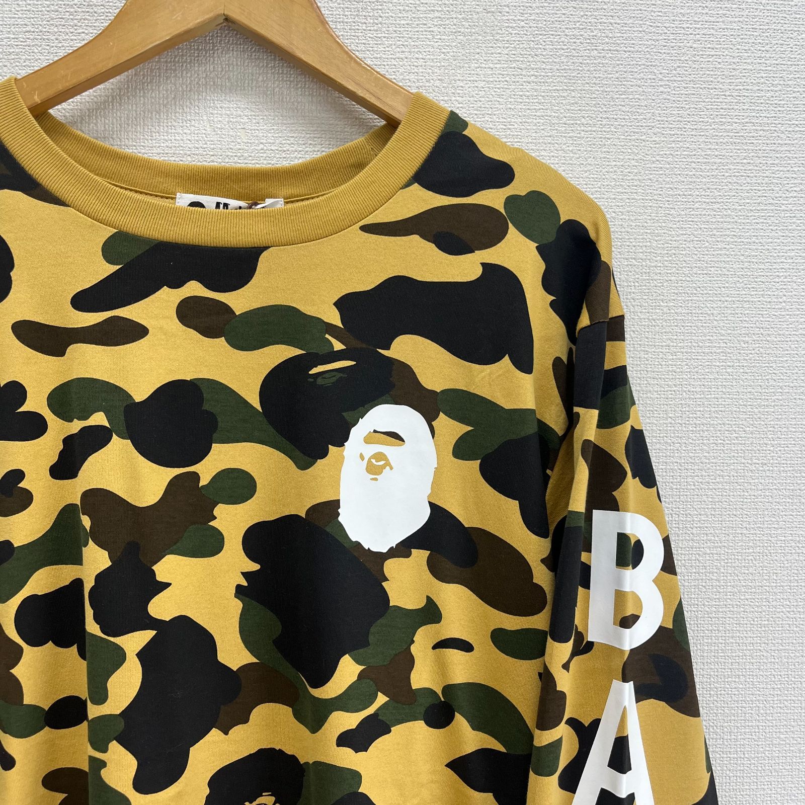 未使用 A BATHING APE アベイシングエイプ 001LTK701001M 1ST CAMO L/S 