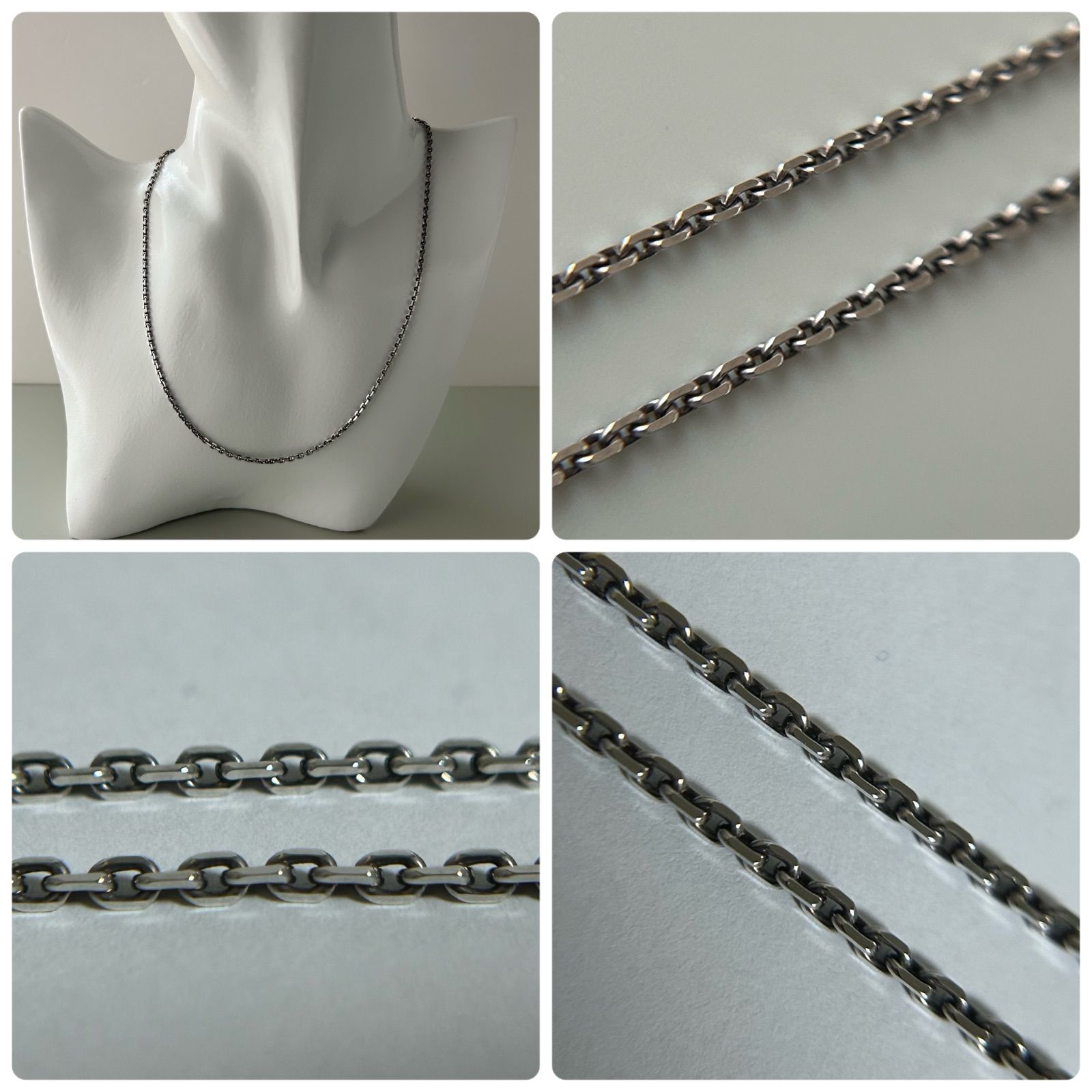 HERMES エルメス ネックレス セリエ Sellier チェーン Silver 925 