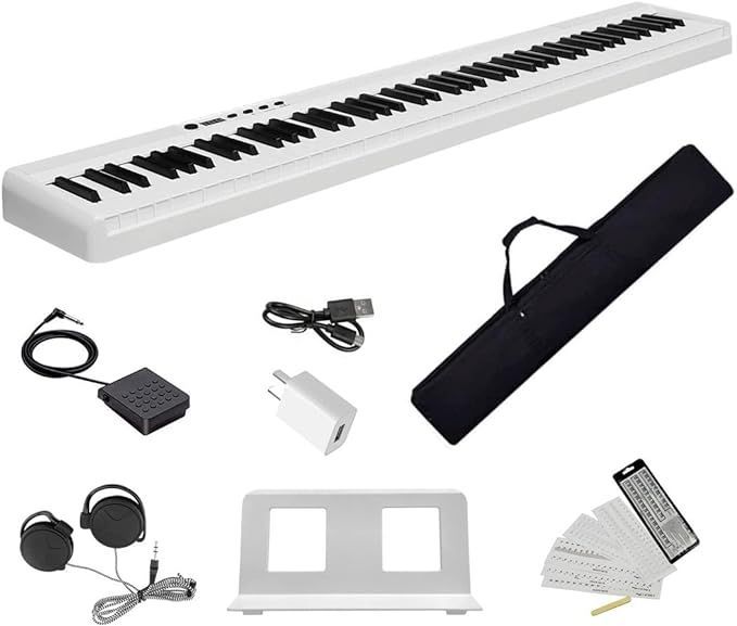Longeye ロンアイ 電子ピアノ 88鍵盤 折りたたみ式 Amazon.co.jp