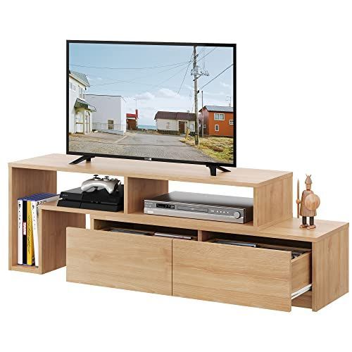 数量 伸縮 ローボード 角度自由 コーナー 左右レイアウト テレビボード 42 32インチ 省スペース テレビ台 引き出し 収納 耐荷重60kg WLIVE 北欧 おしゃれ ナチュラル