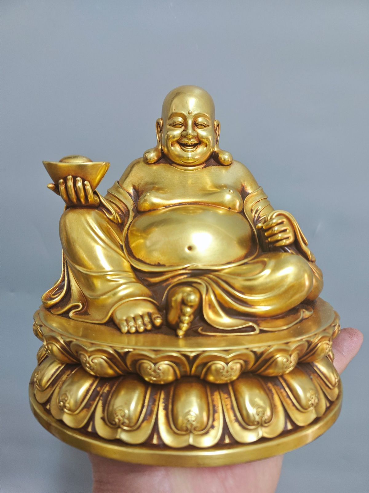 木彫り　金彩　阿弥陀如来像　江戸時代 江戸時代 木彫阿弥陀如来坐像 | LAPIN ART ONLINE