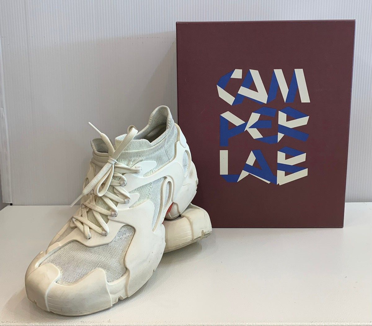 【関税込み】CAMPERLAB ブラック&グレー Tossu スニーカー カンペール CAMPER LAB Tossu リサイクルファイバーブレンド