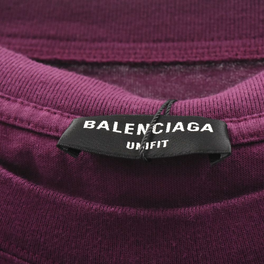 BALENCIAGA (バレンシアガ) ロゴ刺繍 レイヤードネック オーバーサイズ