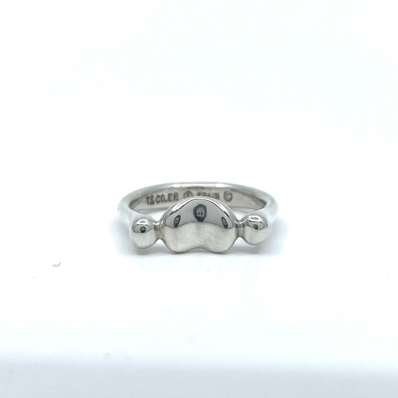 TIFFANY＆Co ティファニーエルサペレッティ SV925 リング 約7号 TIFFANY&Co. ティファニー Tiffany＆Co. 指輪 オープンハート