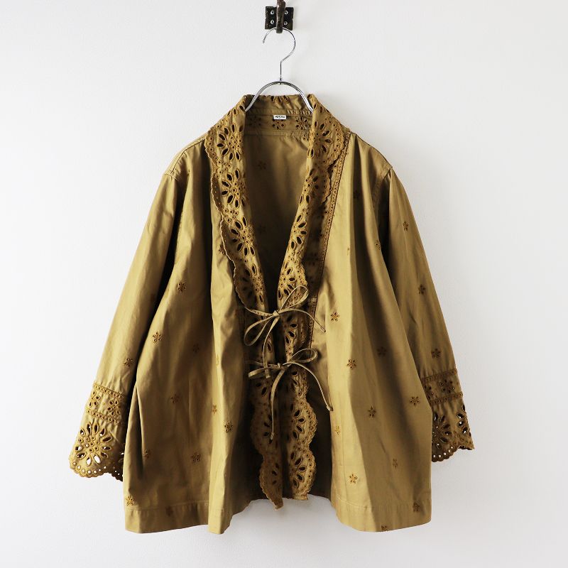 美品 フォーティーファイブアール 45R 薄ギャバカットワークの 
