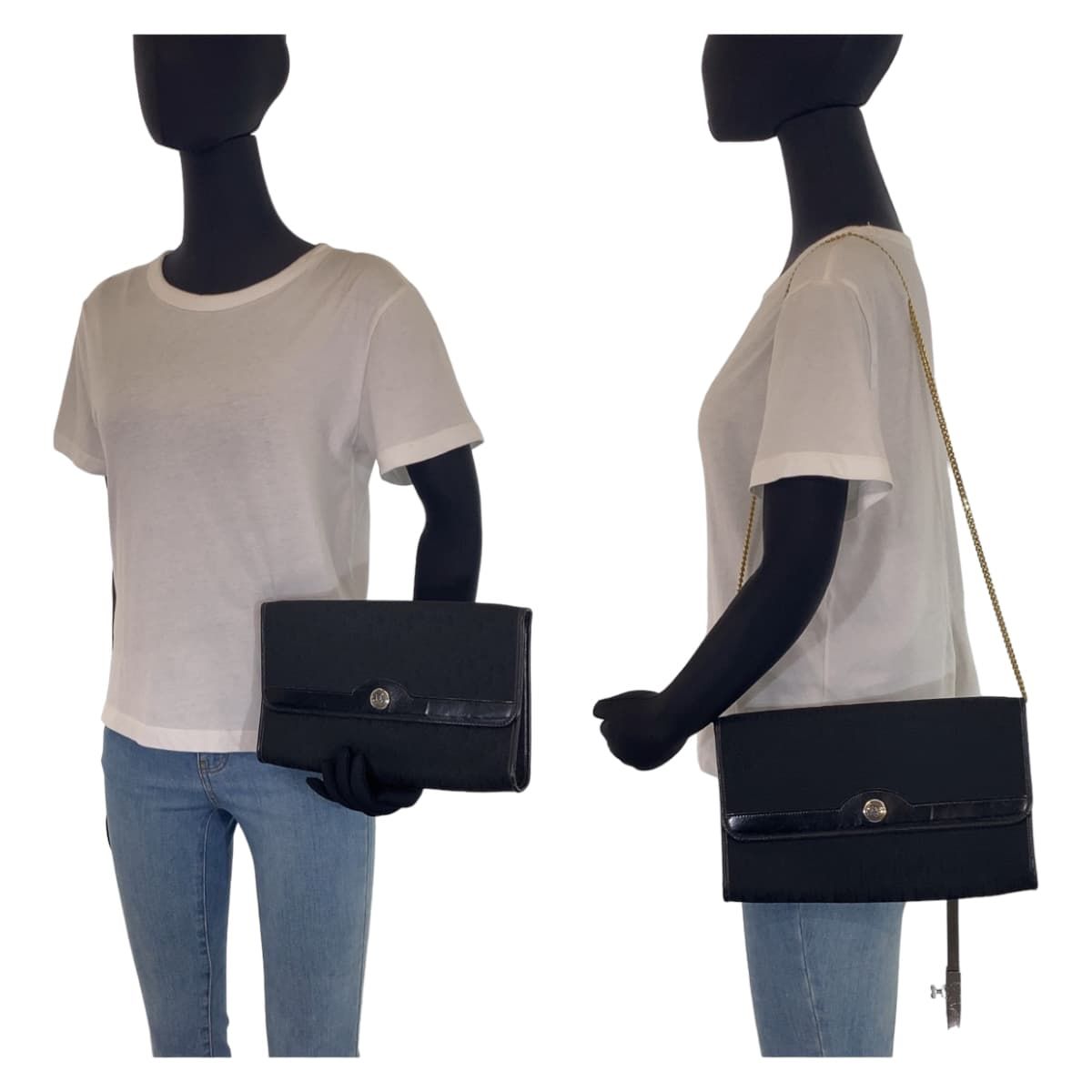 希少✨オールドディオール ショルダー ハンドバッグ トロッター ブラック Christian Dior クリスチャン ディオール トロッター ショルダーバッグ
