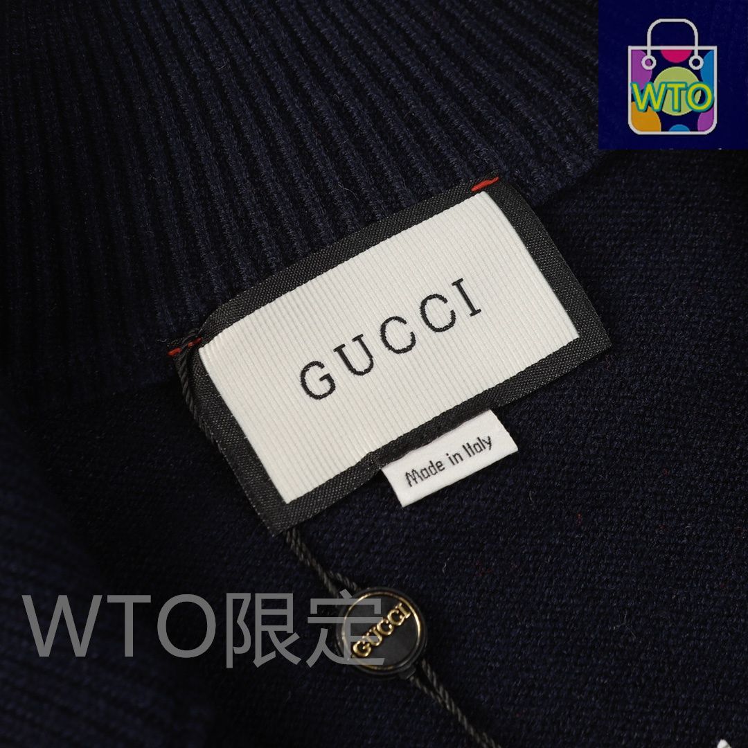 GUCCI ジップアップカーディガン GUCCI風 カラーブロック ジップアップカーディガン [本日特価