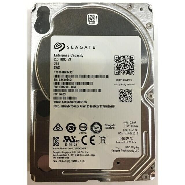 *LOT OF 2* Seagate Mixed Model SAS 2TB HDD 7200 RPM