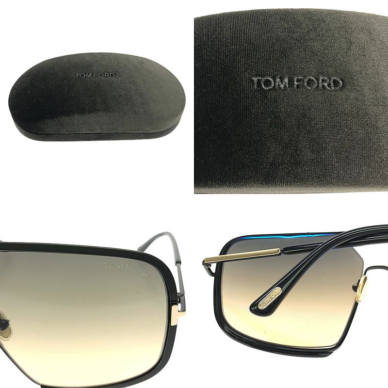 【美品】  TOM FORD / トムフォード | TF867 WARREN-02 01B サングラス | 63□12 135 | ブラック | レディース 美品】 TOM FORD / トムフォード | TF867 WARREN-02 01B サングラス