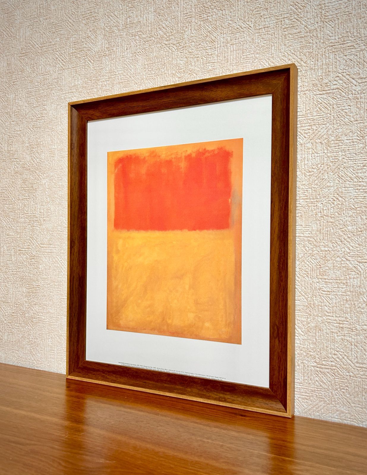 額装済/Ohne Titel 1956（マーク ロスコ）/アートポスター 新品☆額縁付アートポスター☆マーク・ロスコ☆Mark Rothko