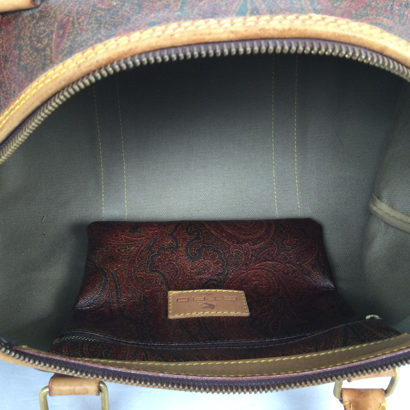 未使用品● ETRO エトロ ペイズリー柄 レザー ボストンバッグ ショルダー ETRO（エトロ） ショルダーバッグ 0H857 8040 レディース レザー