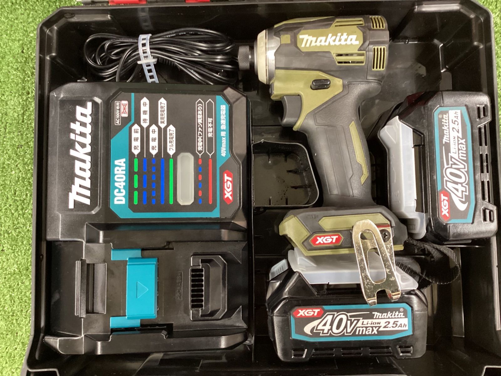B makita マキタ 40v充電式インパクトドライバ オリーブ フルセット TD001GRDXO