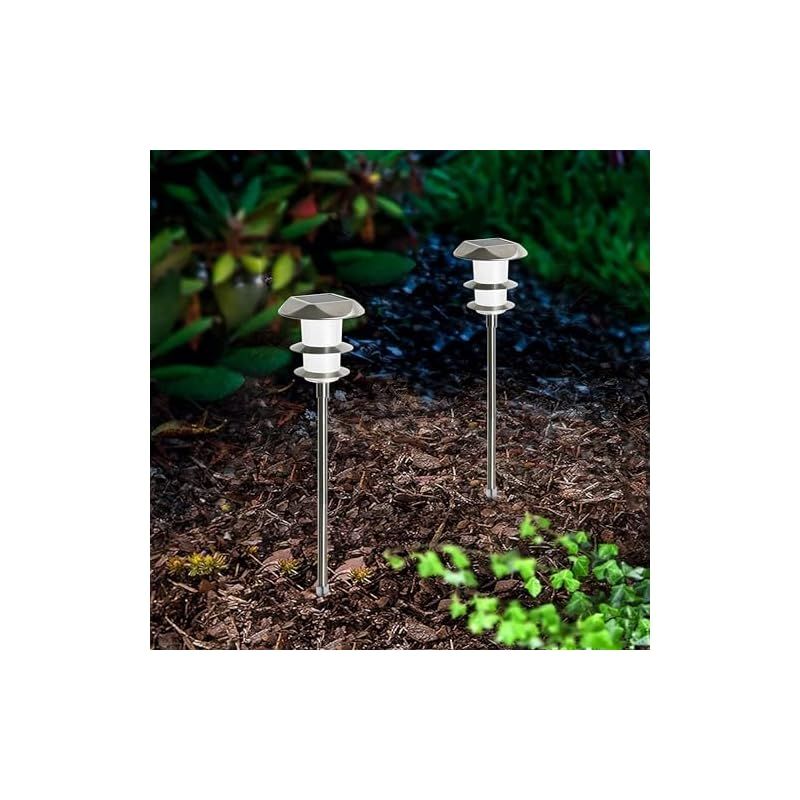 3個組ホワイト 翌朝まで長持ち点灯する ガーデニングライト