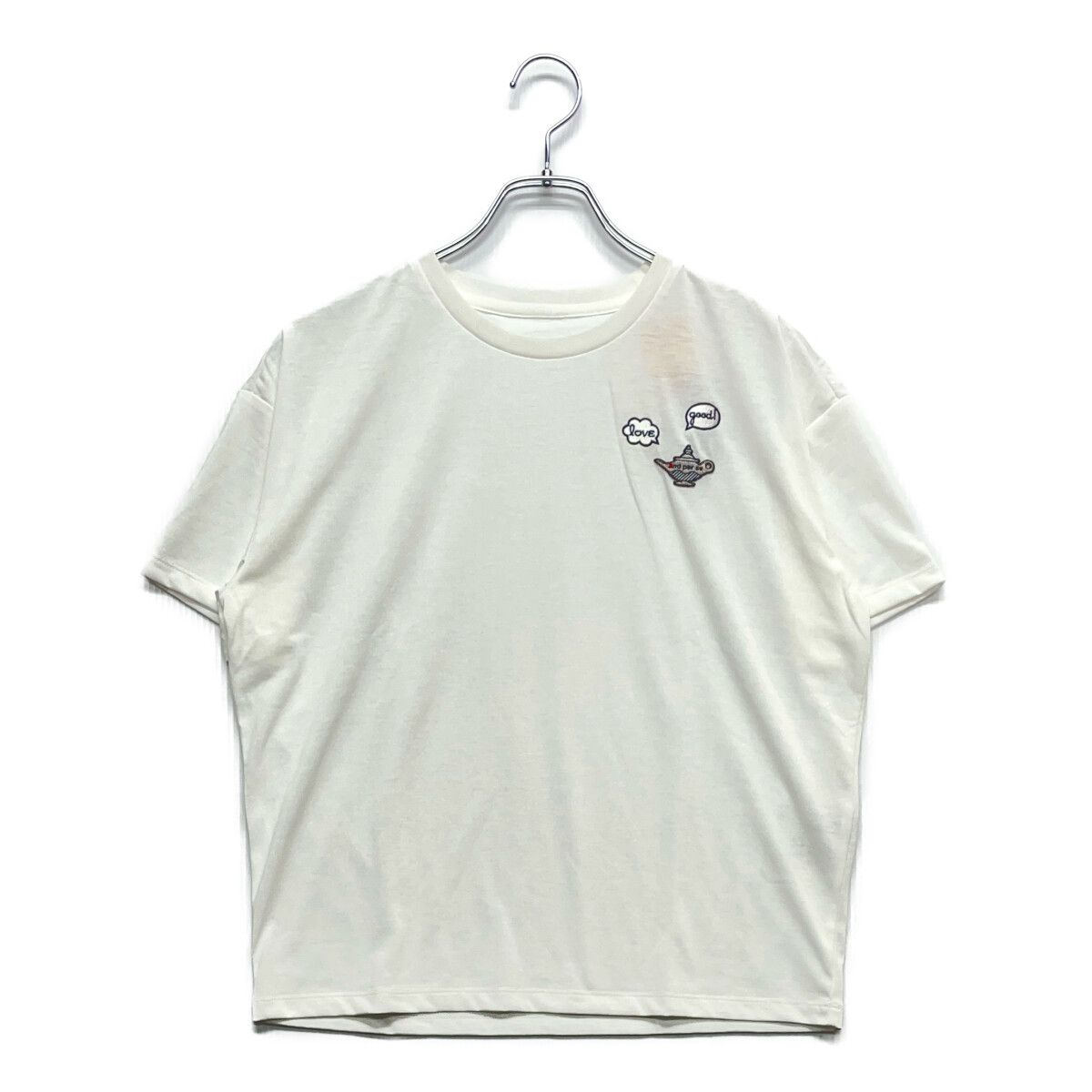 未使用品 レディース アンパスィ and per se 半袖Tシャツ L 白