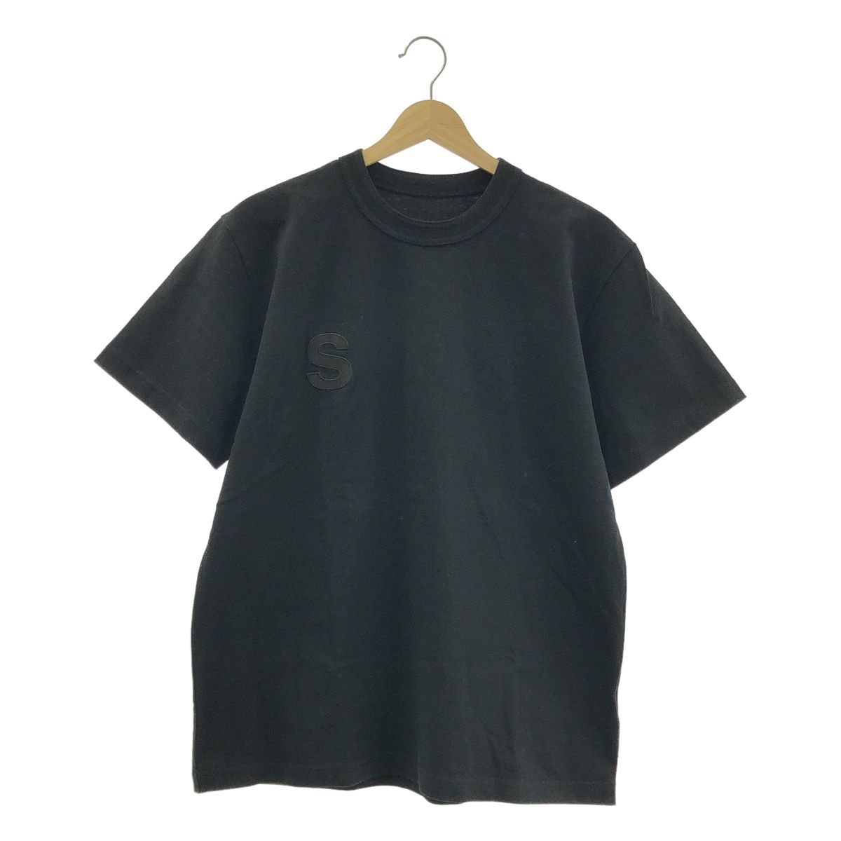 sacai | サカイ | 2025SS | コットン 刺しゅう ロゴ Tシャツ | 2 | ブラック | メンズ
