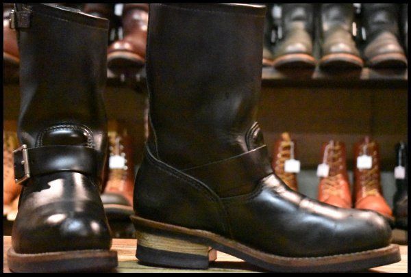 5.5 D 17年 レッドウィング 2268 エンジニア 黒 ブラッククローム スチールトゥ ブーツ redwing FI 507