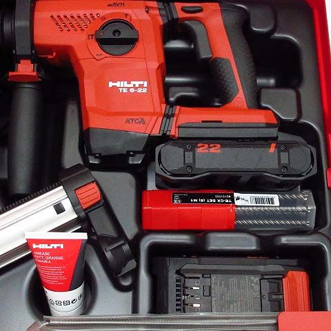 HILTI ヒルティ NURON 充電式ロータリーハンマードリル TE 6-22 ケース 3830518 新品同様 ヒルティ HILTI NURON 22V TE 6-22+DRS 充電式 ロータリー