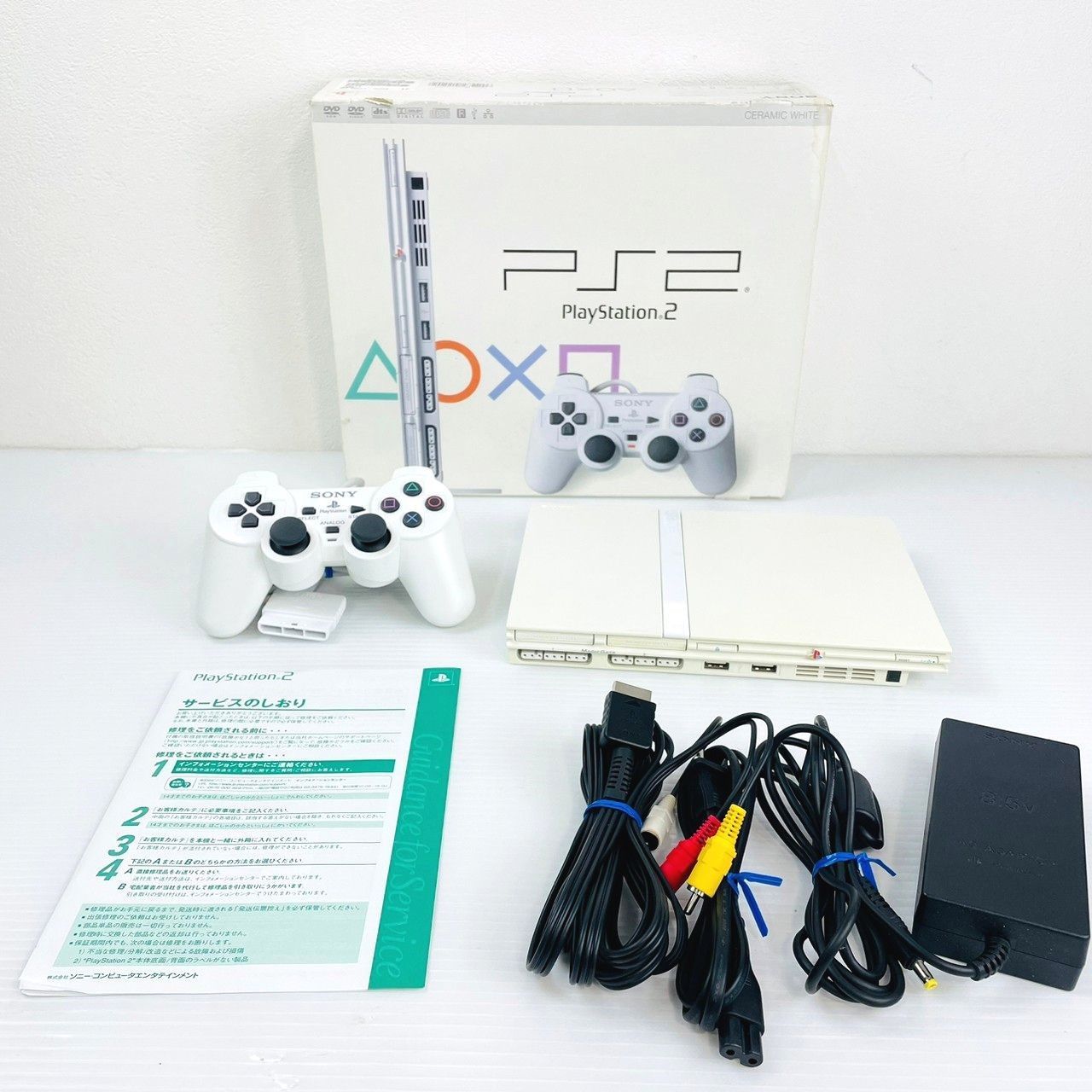 ☆美品！動作OK☆ SONY PS2 セット 一式 本体 SCPH-77000 77000 