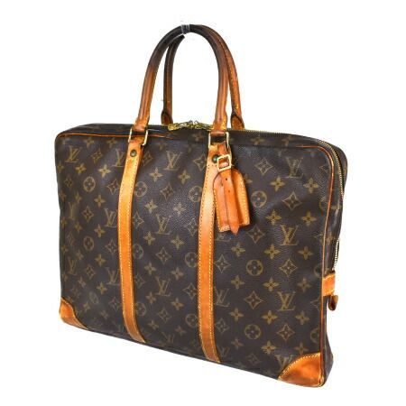 【中古】 ルイヴィトン LOUIS VUITTON ポルト ドキュマン ヴォワヤージュ ブリーフケース ハンドバッグ モノグラム レザー M53361 66BW297