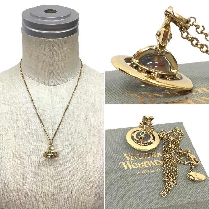 vivienne westwood ヴィヴィアンウエストウッド Petite Orb Pendant プチオーブ ペンダント ネックレス ゴールド  aq10415 - メルカリ