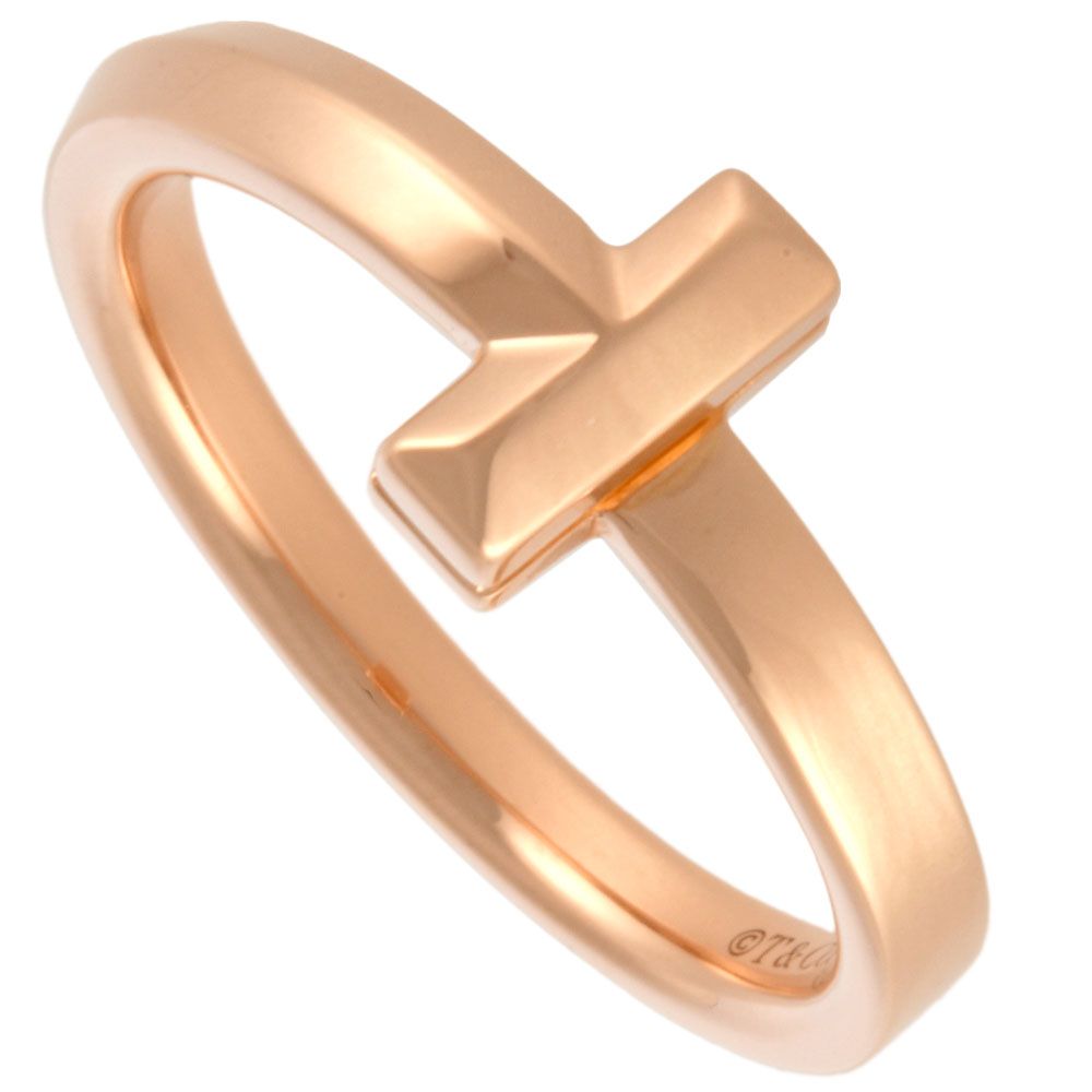 ティファニー Tiffany&Co. Tワン リング 指輪 約11号 K18PG ローズ 