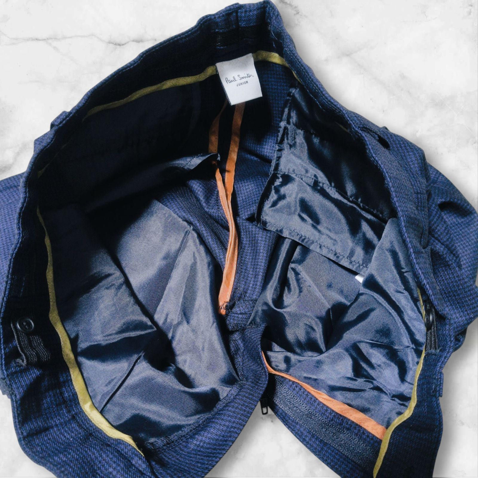  4点セット Paul Smith Junior ポールスミスジュニア スーツ セットアップ 総柄 恐竜 ジャケット パンツ シャツ ネクタイ マルチストライプ ロゴボタン 近年モデル 男の子 卒業式 発表会 スーツ ブレザー フォーマル ドレス スーツ