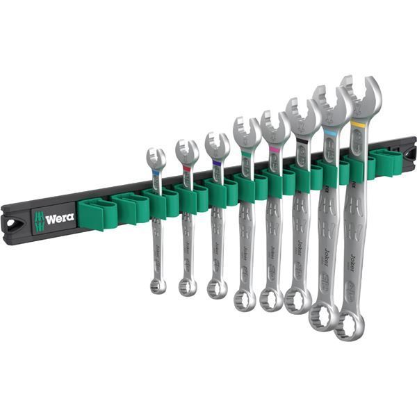 WERA ヴェラ 8本組 コンビネーションレンチ セット マグネットレール付 020255 工具 ツール DIY 作業工具 道具 レンチ