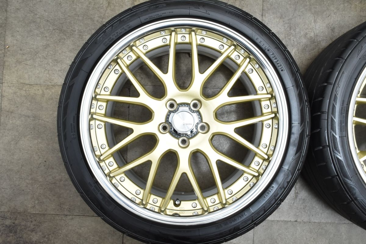 WORK LANVVEC ワーク ランベック LM1 20in 8.5J 45 PCD114.3 NT555G2 245|40R20 エクストレイル エルグランド アルファード