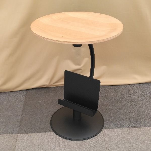 【中古】 サイドテーブル ブックラック カフェテーブル 円形 丸 丸型 円形テーブル 丸テーブル カフェ 北欧 モダン ナイトテーブル