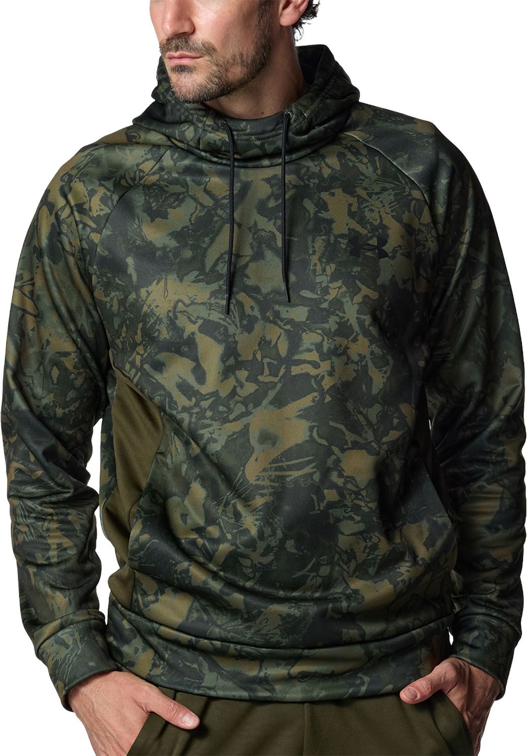 アンダーアーマー UNDER ARMOUR UA ARMOUR FLEECE CAMO HOODIE 6007737 308 EXPEDITIONGREEN