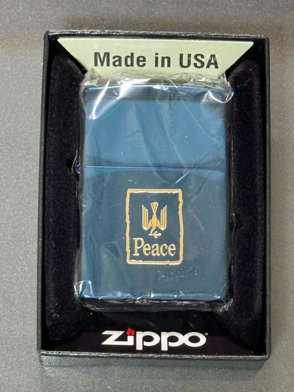 zippo Peace Acoustic BLUE TITAN 限定品 ピース アコースティック 