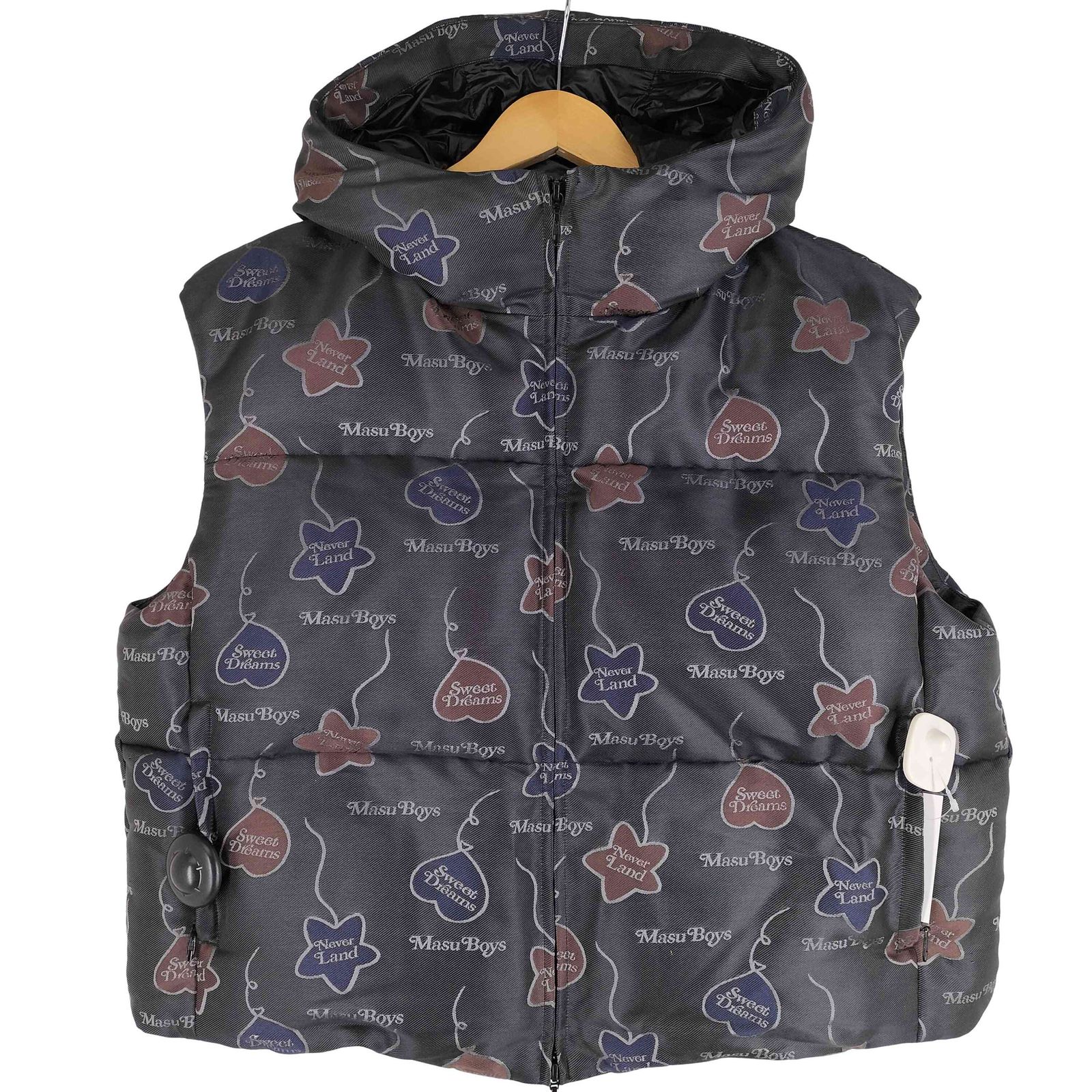 エムエーエスユー MASU 24aw FALLING BALLOON DOWN VEST GRAPHIC
