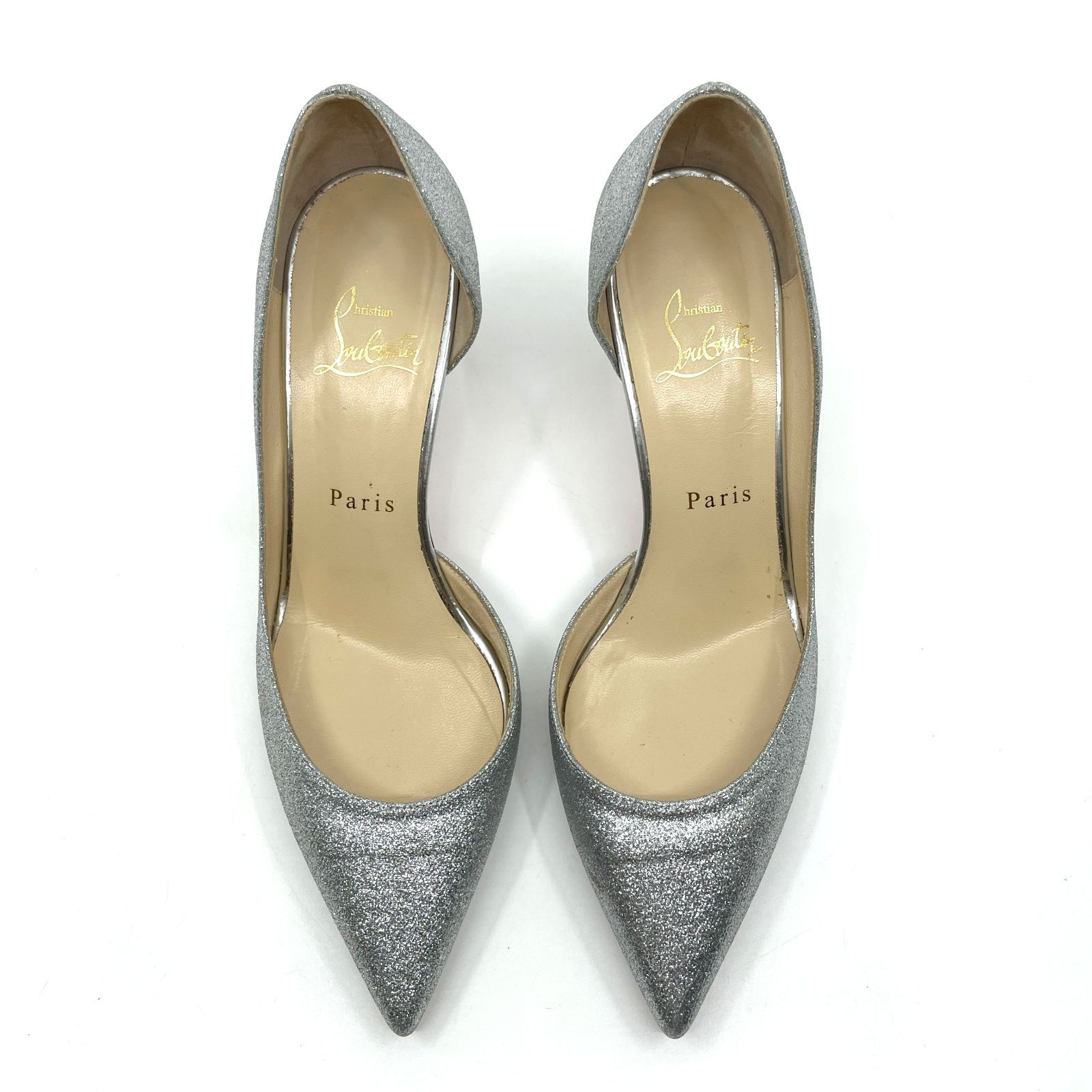 Christian Louboutin グリッターパンプス