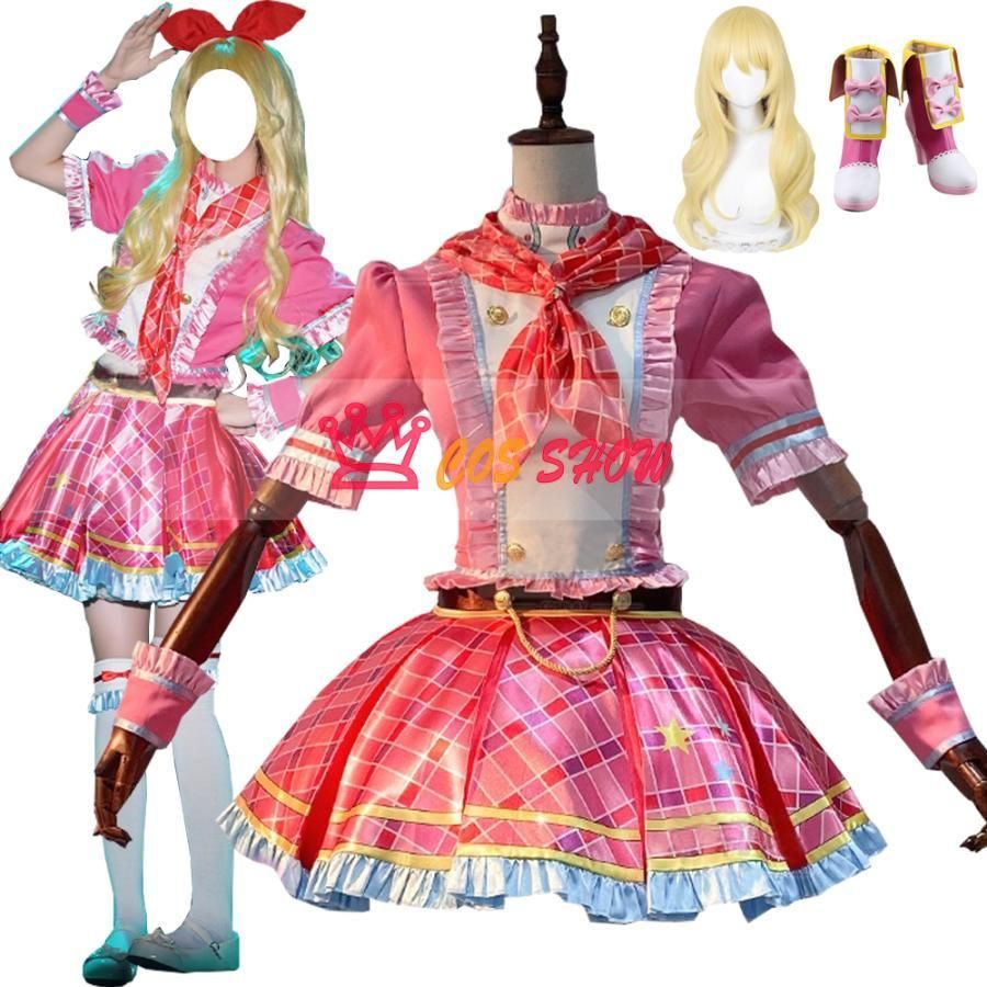 アイカツ 星宮いちご コスプレ フルセット 衣装 靴 ウィッグ パニエ Amazon.co.jp: 【 comicoBB 】アイカツ! 星宮いちご 冬服
