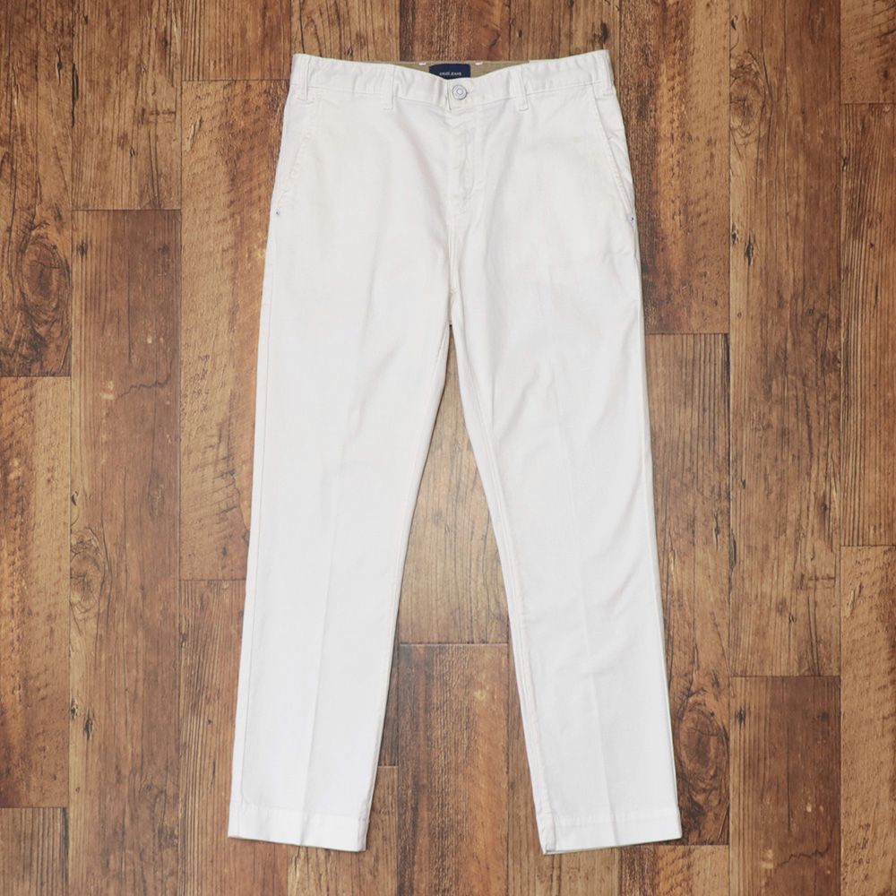 GAUDI 33インチ 美脚チノパンツ ストレッチ 無地 ジョッパーズ ガウディ 白 ホワイト md 415