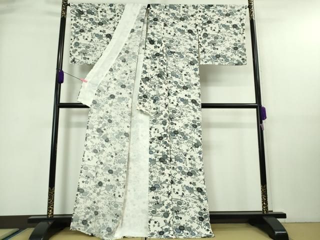 平和屋着物■極上　夏物　伝統工芸士江戸小紋　堅駒絽　染師　吉江明　江戸の彩　まるやま扱い　反端付き　逸品　DZAA7336kh5 平和屋着物□極上 夏物 伝統工芸士江戸小紋 堅駒絽 染師 吉江明 江戸の