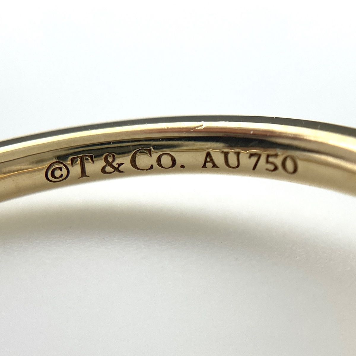 TIFFANY ティファニー Tワイヤー リング 約3g 約8.5号前後 K18