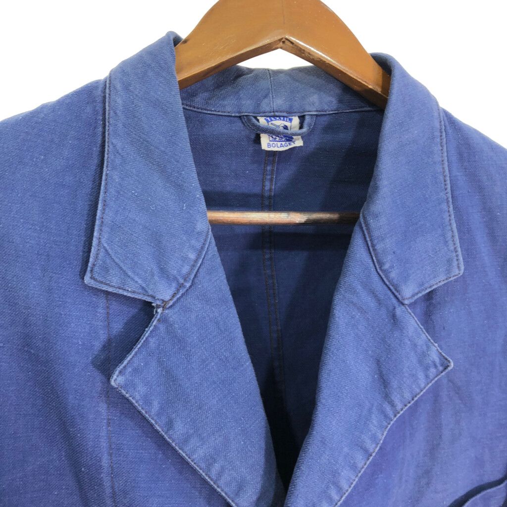 70年代 TEXTIL BOLAGET フレンチワーク コットンツイル テーラード