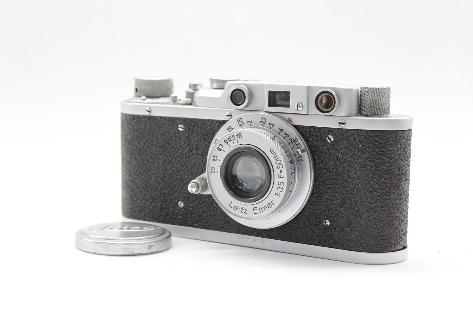 返品保証】 フェイクライカ Leica DRP Elmar 50mm F3.5 レンジ